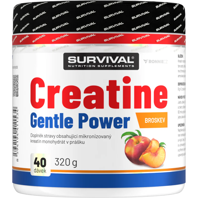 Creatine Monohydrate Gentle Power - 320 g, broskev