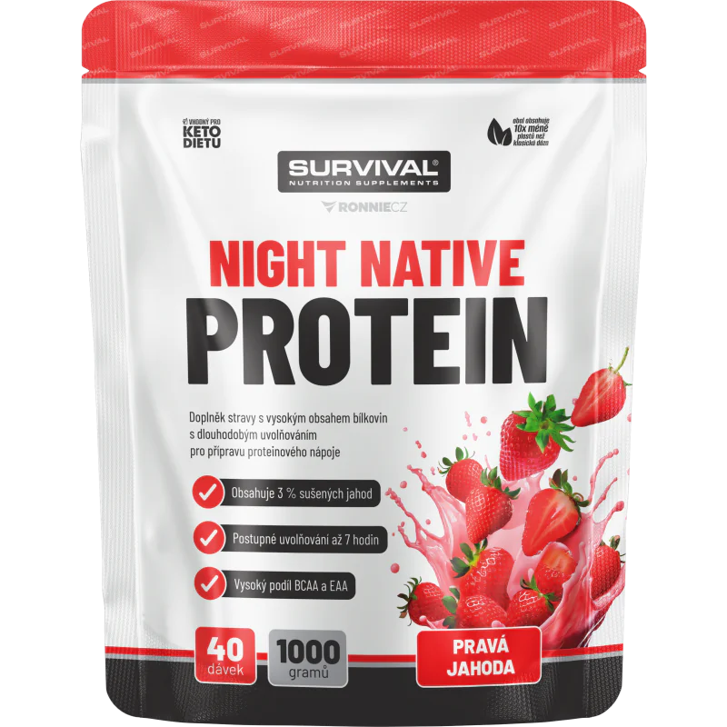 Night Native Protein - 1000 g, mléčná čokoláda