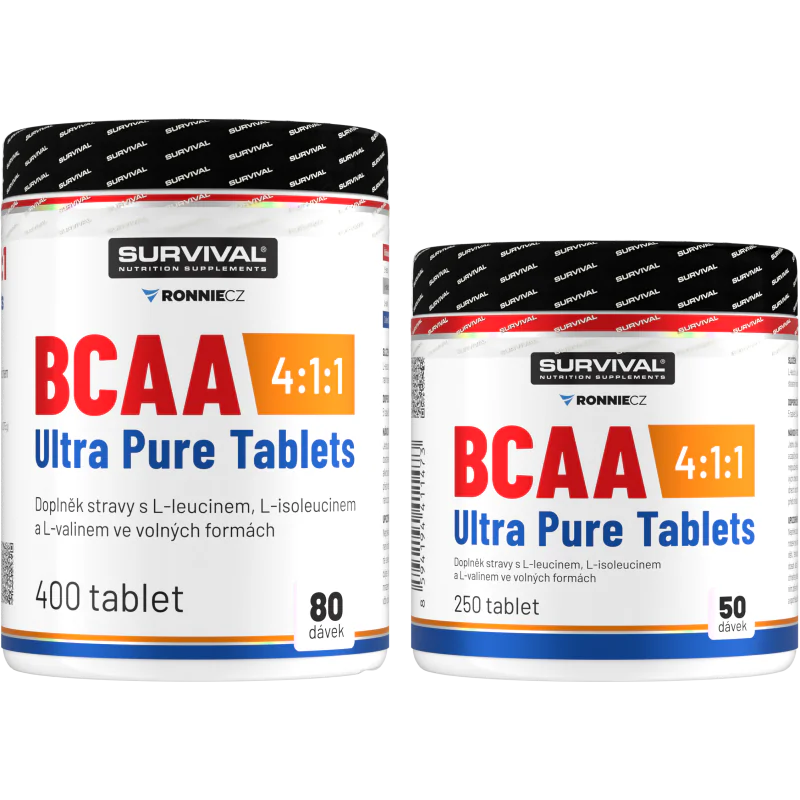 BCAA 4:1:1 Ultra Pure Tablets - akce 400 tbl + 250 tbl zdarma