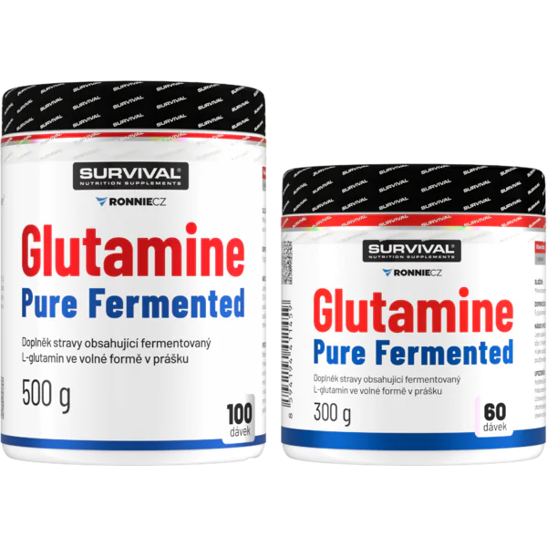 Glutamine Pure Fermented - akce 500 g + 300 g zdarma