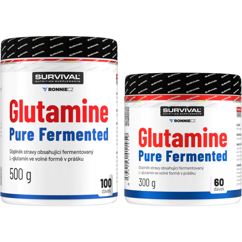 Glutamine Pure Fermented - akce 500 g + 300 g zdarma